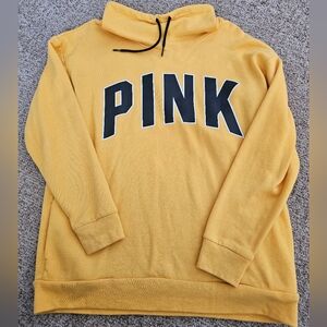 Gently Used PINK Cowl Neck sweatshirt with side pockets